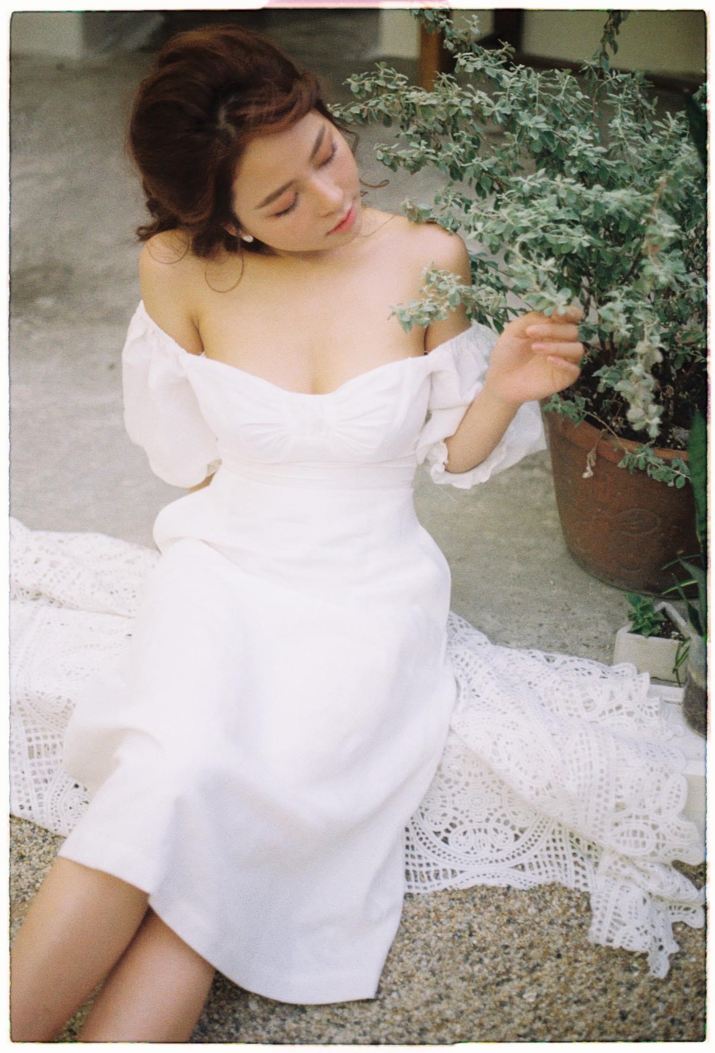 Trâm Anh in casual wear