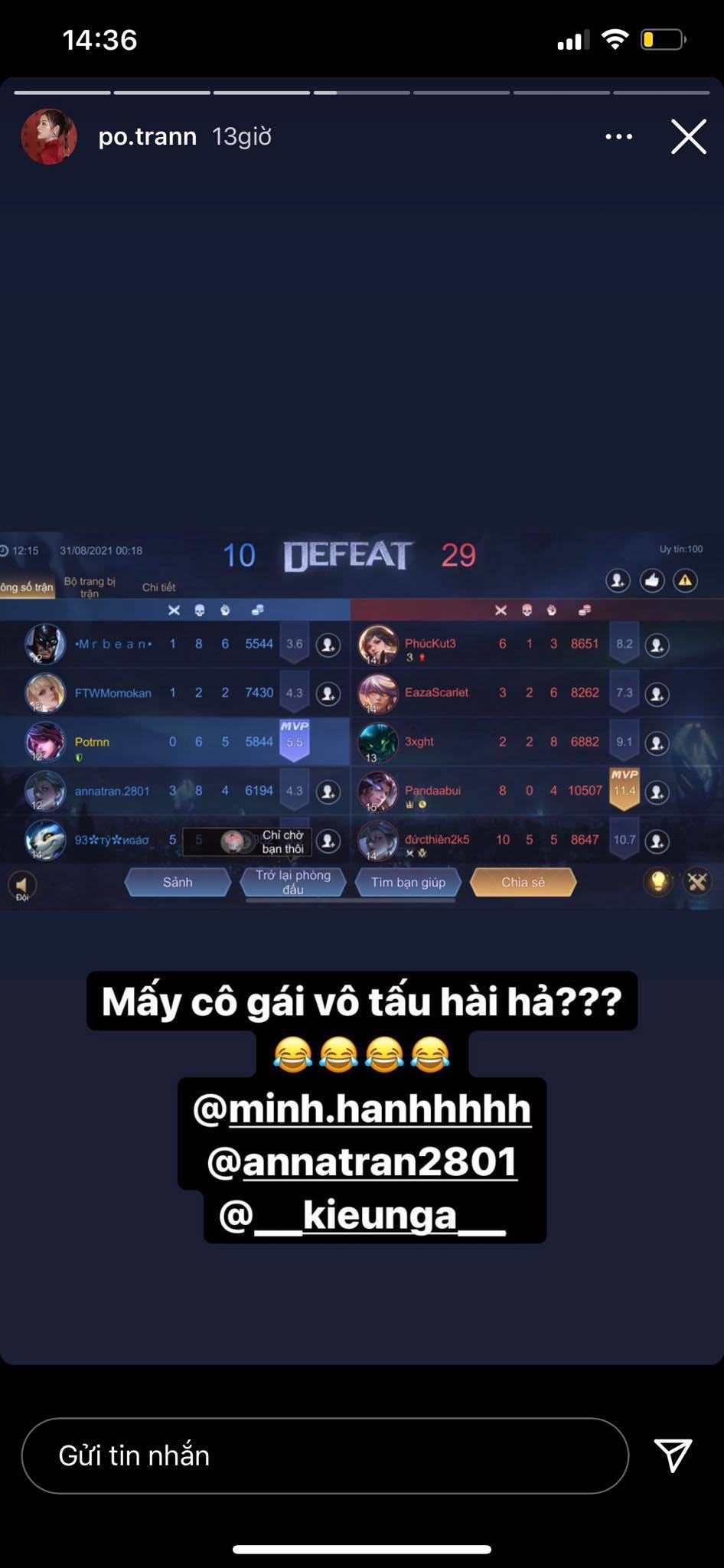 Egg Roll and her gaming squad celebrating their win