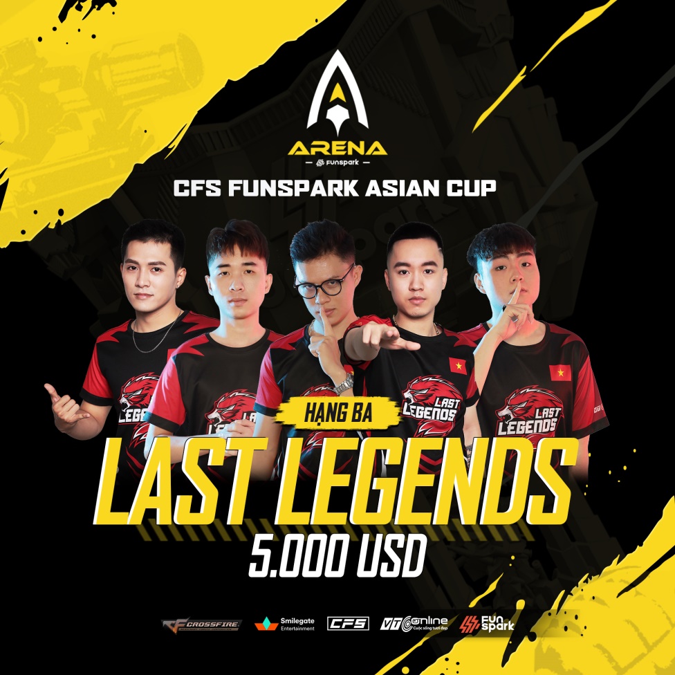 LAST LEGENDS Takes Third at CFS Funspark Asian Cup 4 LAST LEGENDS team photo