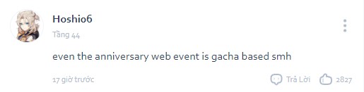 Even the web event rewards require gacha luck, it’s giving me a headache