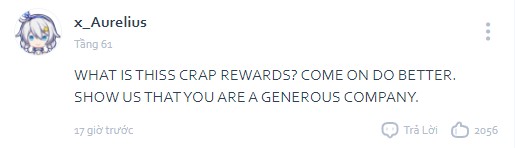 What kind of terrible reward is this, miHoYo? Come on, do better. Show us you can be a generous company.