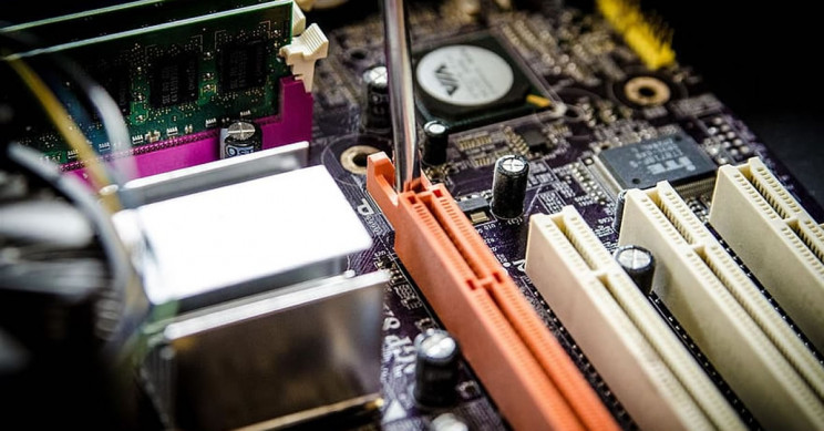PC components with gold