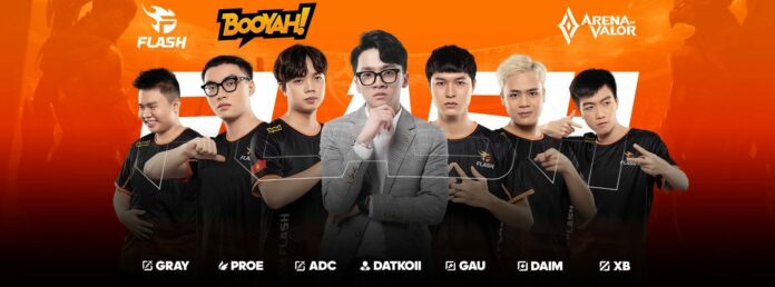 Team Flash celebrating victory