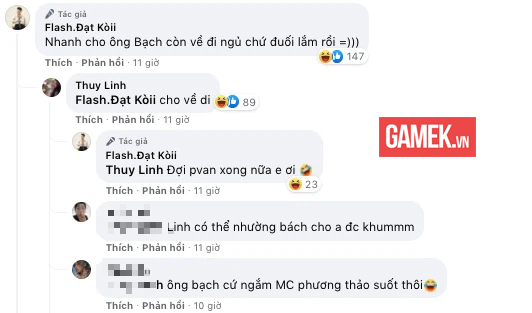 Team Flash’s Xuan Bach Shines Bright With Strong Support 4 Thuy Linh watching the match
