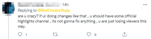 Are you guys crazy? If you want to change this, create an official highlights channel. This won’t fix anything and you’ll lose viewers because of it.