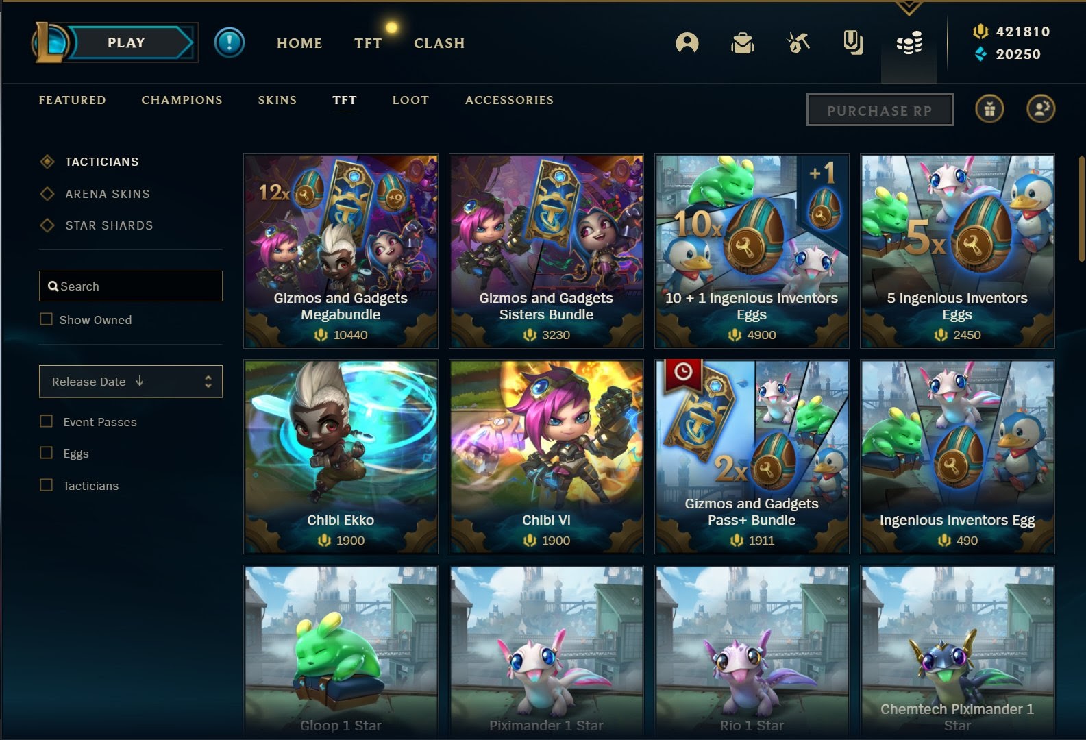 Chibi Little Champions pricing on PBE is considered quite expensive