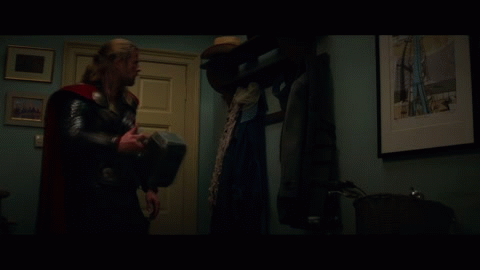 Chris Hemsworth improvises as Thor