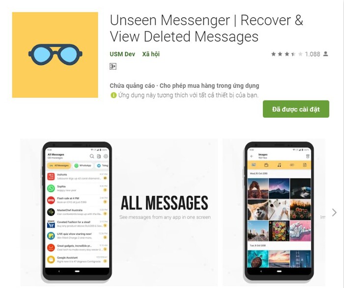 App lets users recover deleted messages