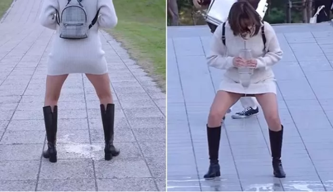 YouTuber’s shocking fake public urination prank