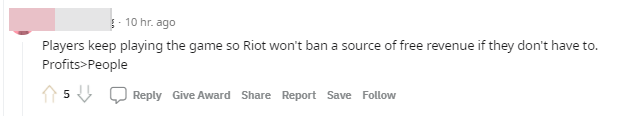 Many believe Riot will continue ignoring this issue as usual
