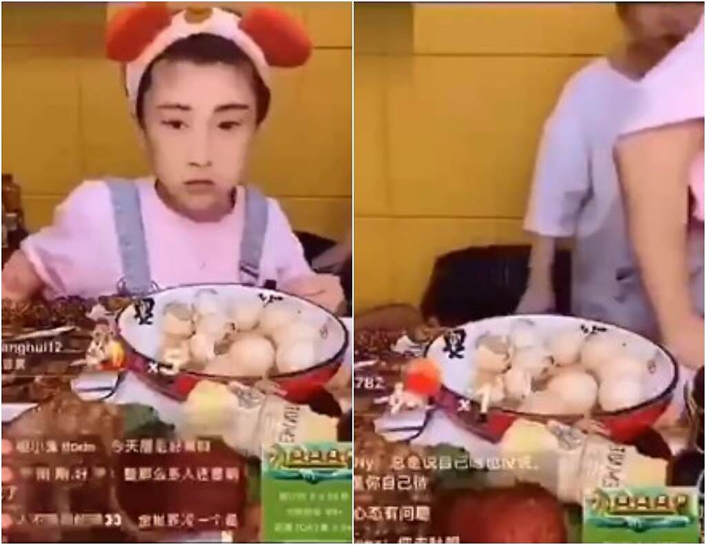 Wang's pale face right before she fainted live