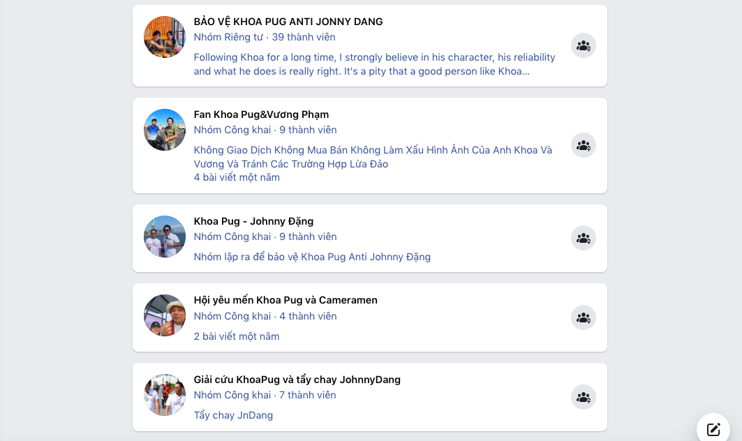 Several groups dedicated to 'rescuing' Khoa Pug have popped up