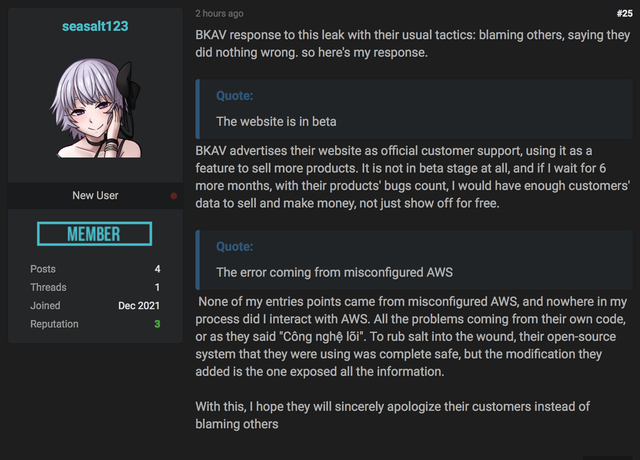 Hacker's response to BKAV
