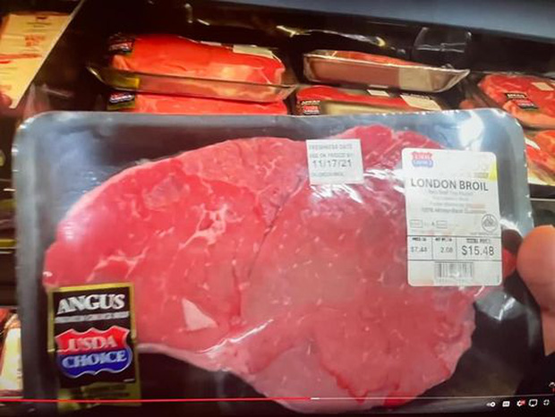 Date on beef package confirms Khoa Pug’s vlog filming time