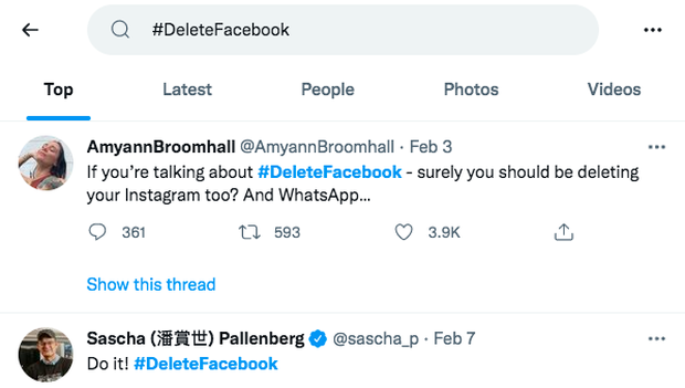 #DeleteFacebook movement