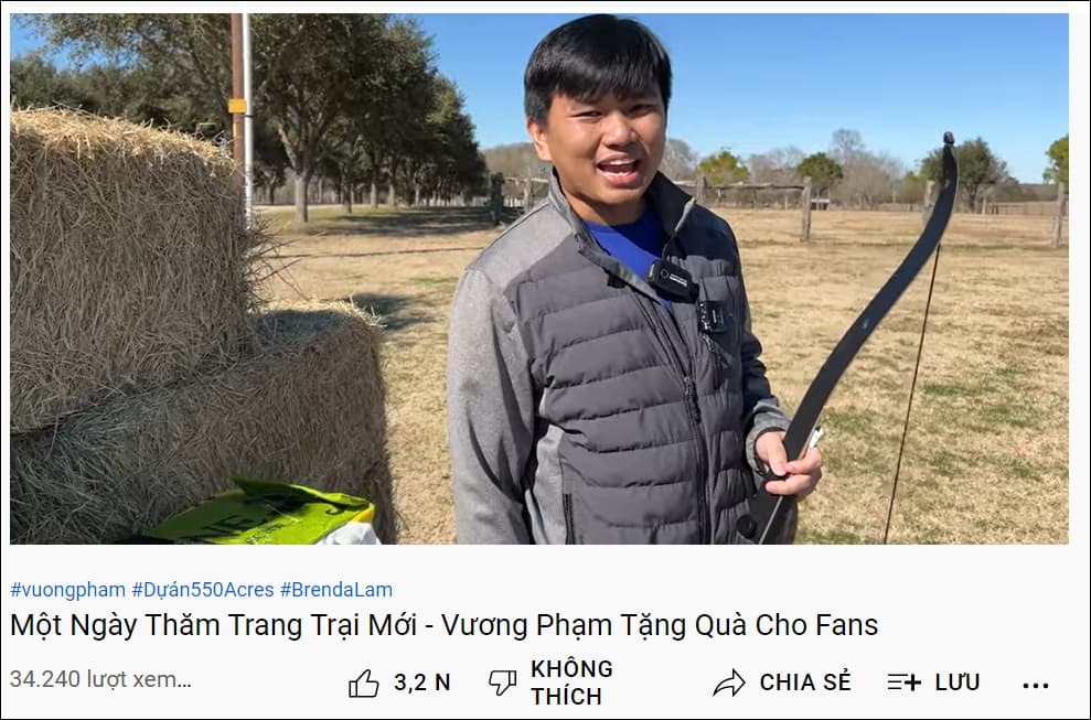 Vương Phạm's latest look in his first video after a month-long break