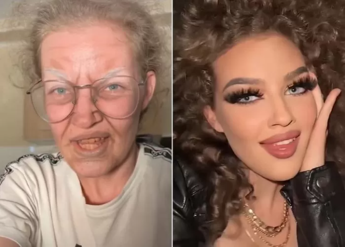 Who would believe this is the same person?