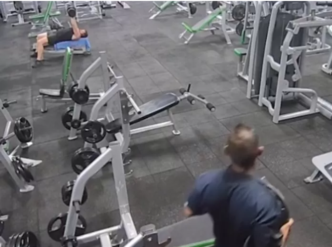 The incident took place at a gym in Australia