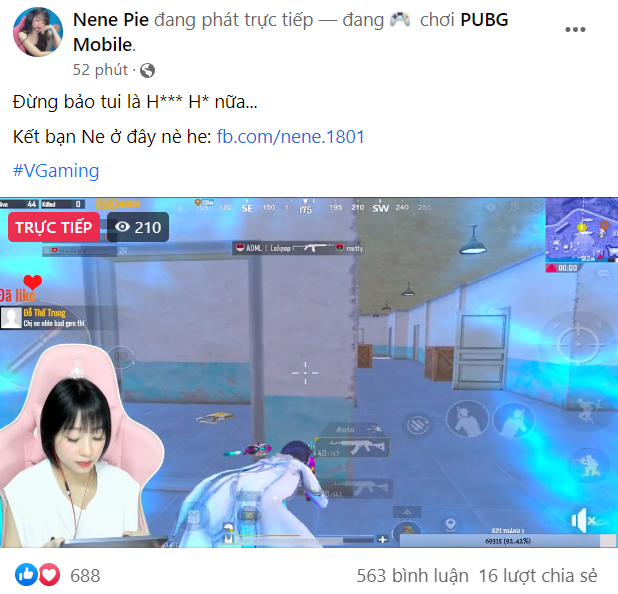 Nene Pie's message to fans