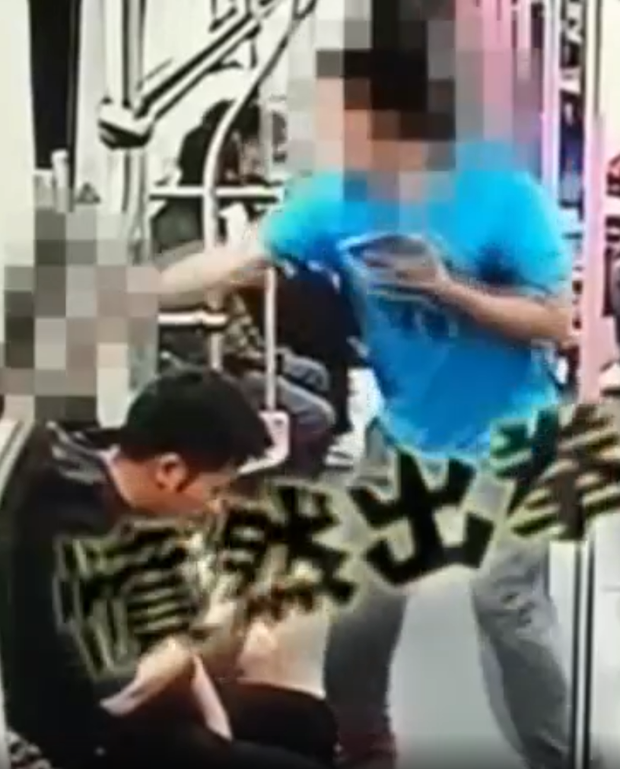 Guy Slaps Hot Girl on Subway After She Rejects His Number Request 2 The guy slaps the girl in a shocking moment
