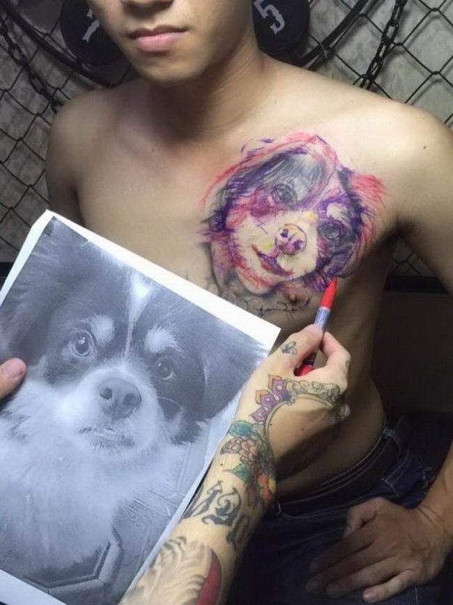 The clever tattoo artist's fix