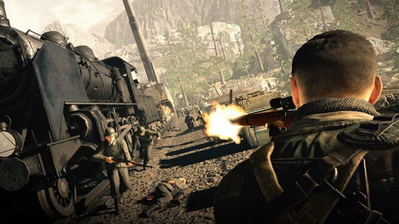 Sniper Elite 4 sniper shot