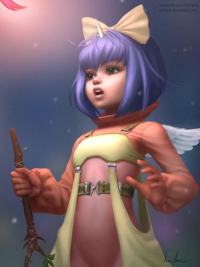 Eiko in battle