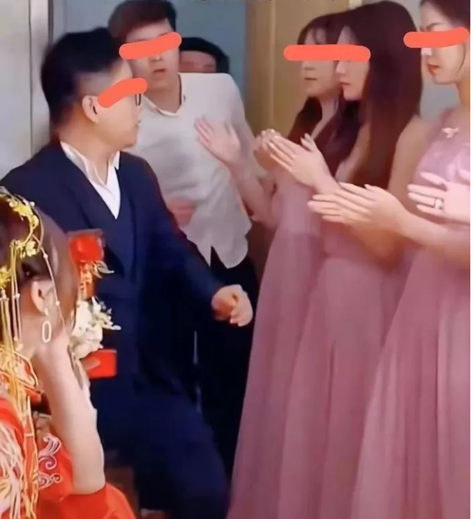 He was visibly taken aback by the scene
