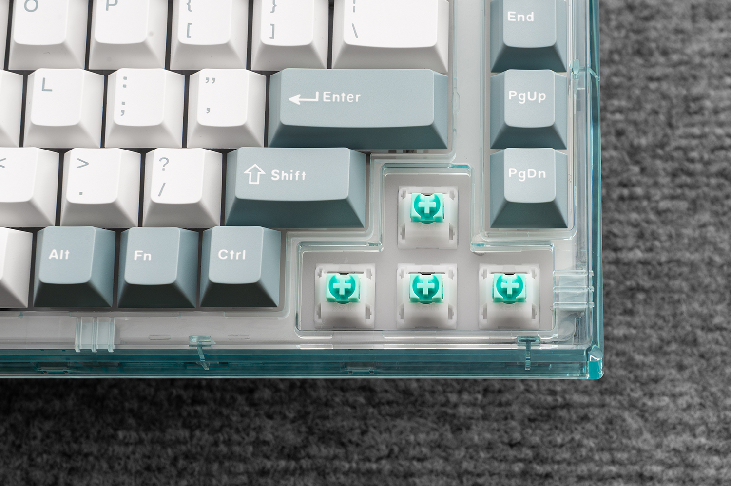 Kailh box switches close-up