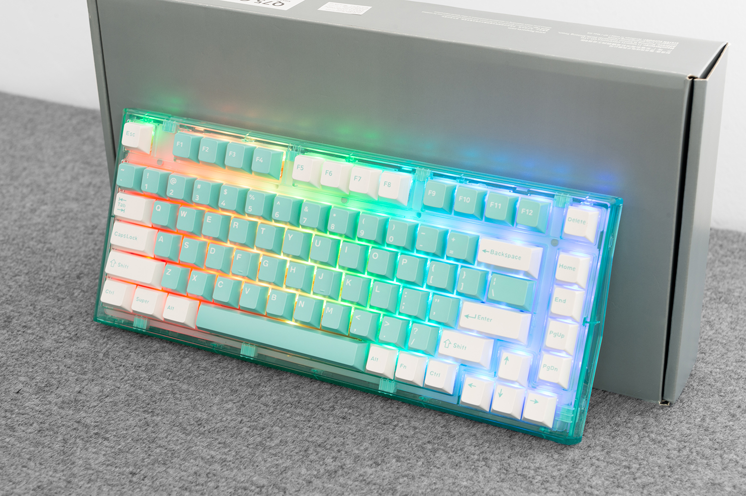 Transparent acrylic keyboard case