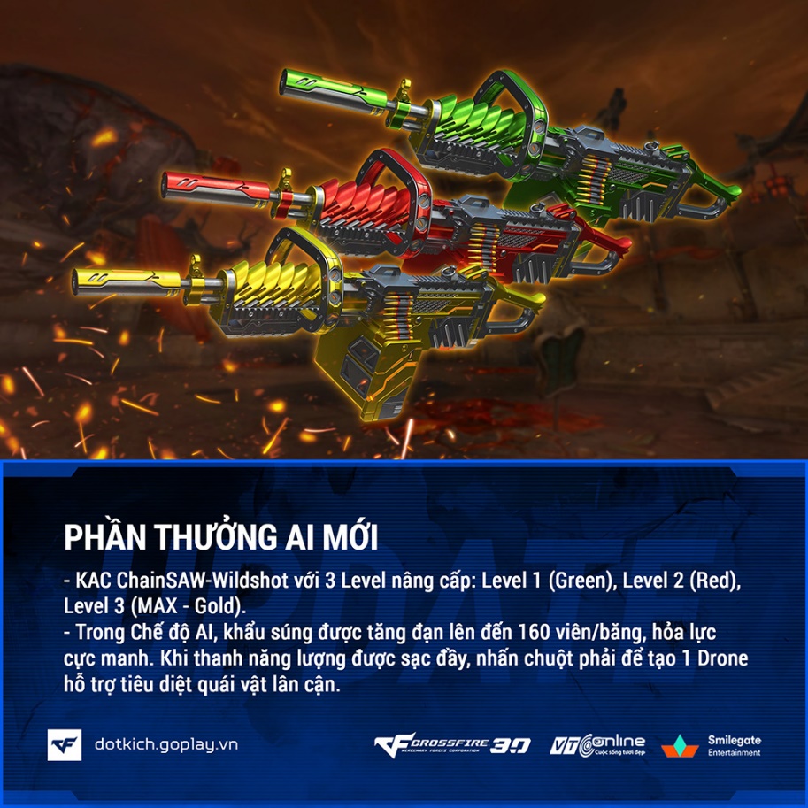 CrossFire Heats Up Summer with Fiery New AI Map 2 KAC ChainSAW Wildshot weapon