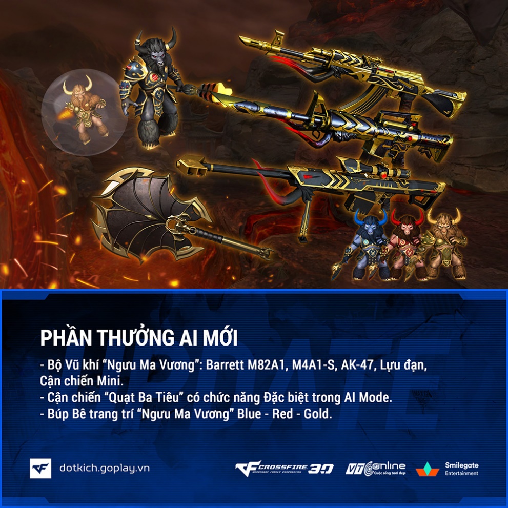 CrossFire Heats Up Summer with Fiery New AI Map 3 Bull Demon King weapon set