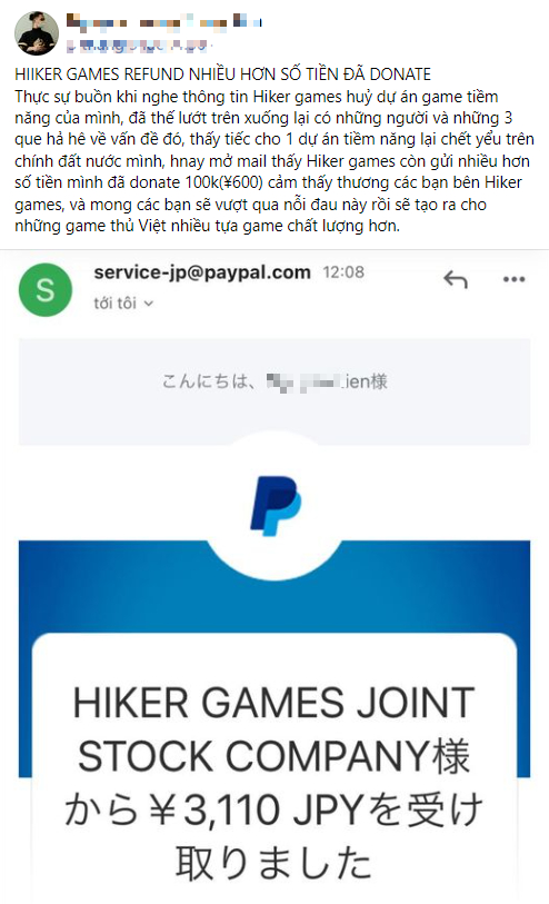 A heartfelt post from a Vietnamese gamer