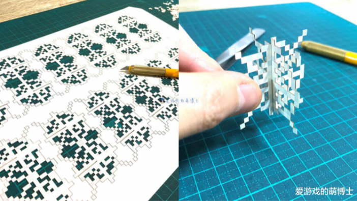 Kami’s meticulous and detailed crafting of the cubes