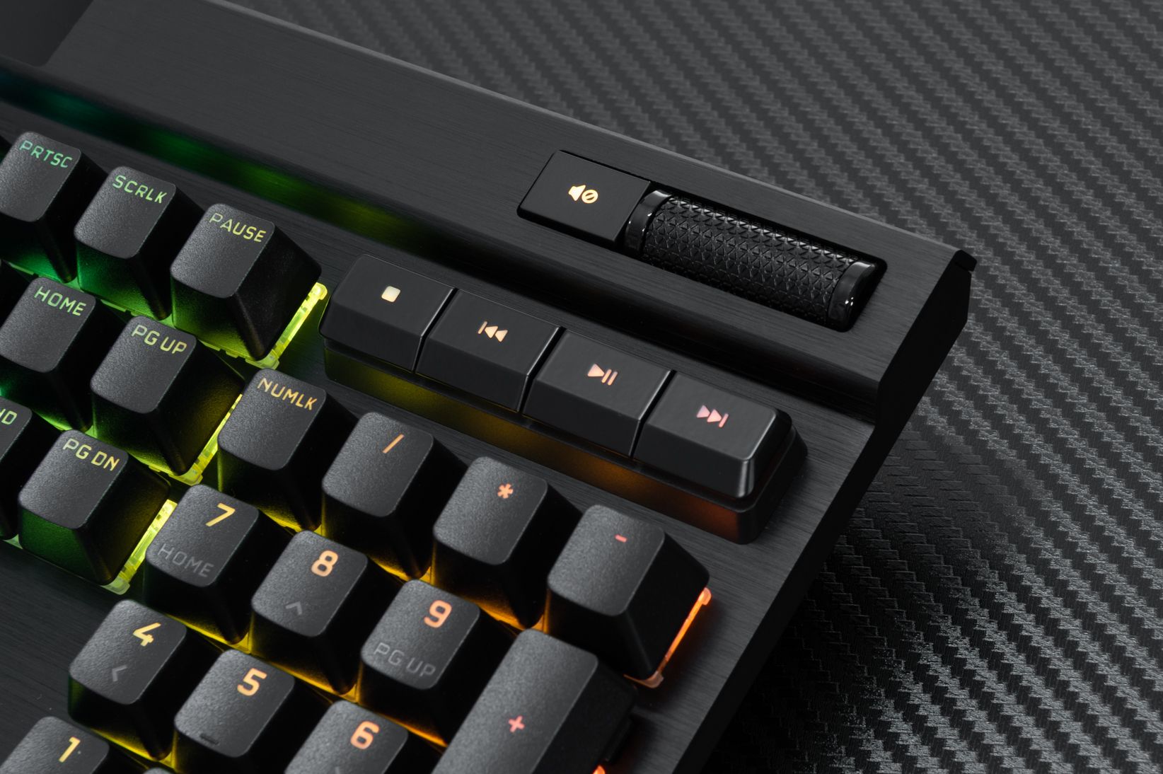 Multimedia controls on Corsair K70 RGB Pro