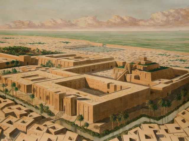 Map of ancient metropolis ruins in South Africa
