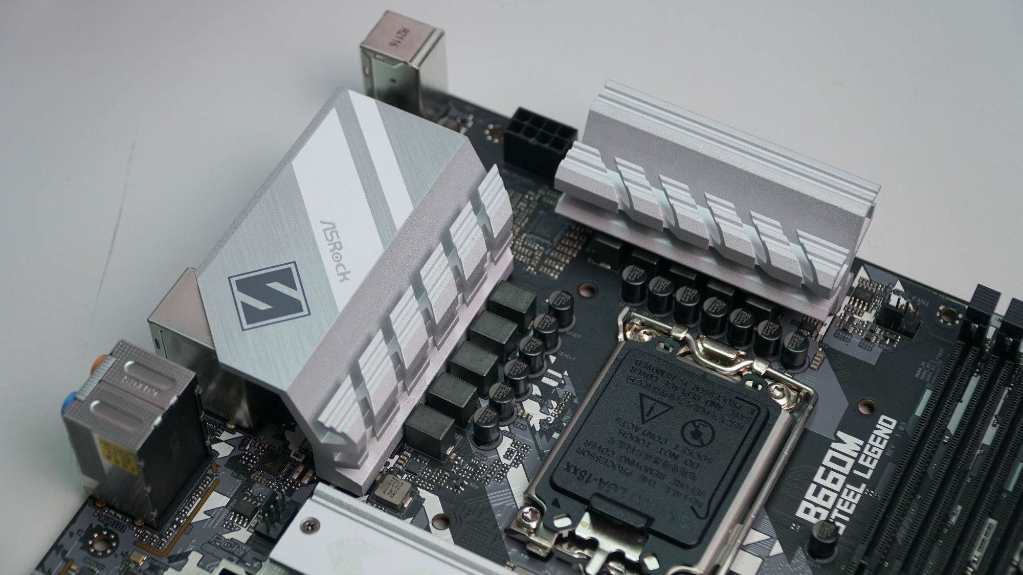 VRM heatsink on ASRock B660M Steel Legend