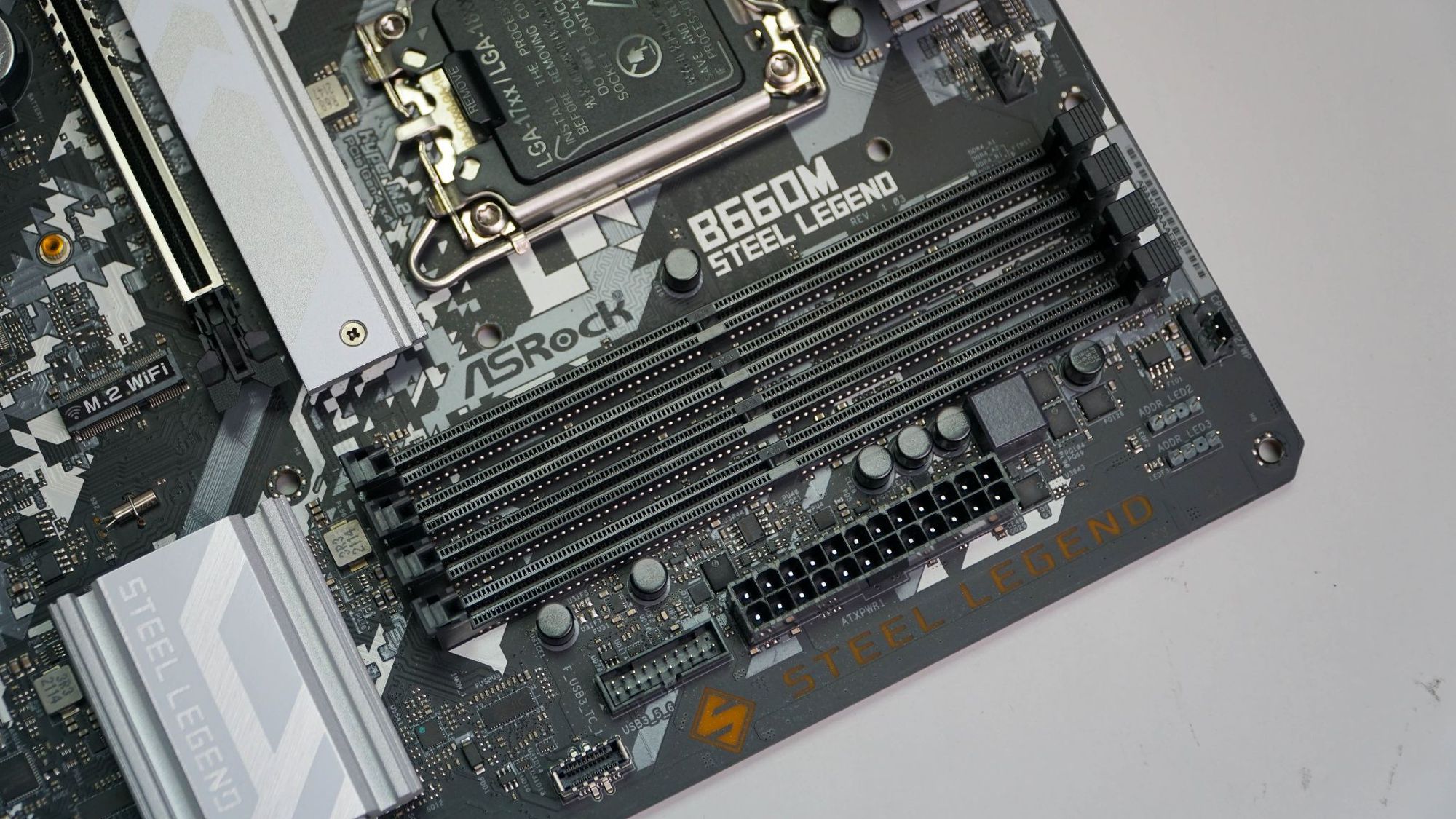 ASRock B660M Steel Legend VRM close-up
