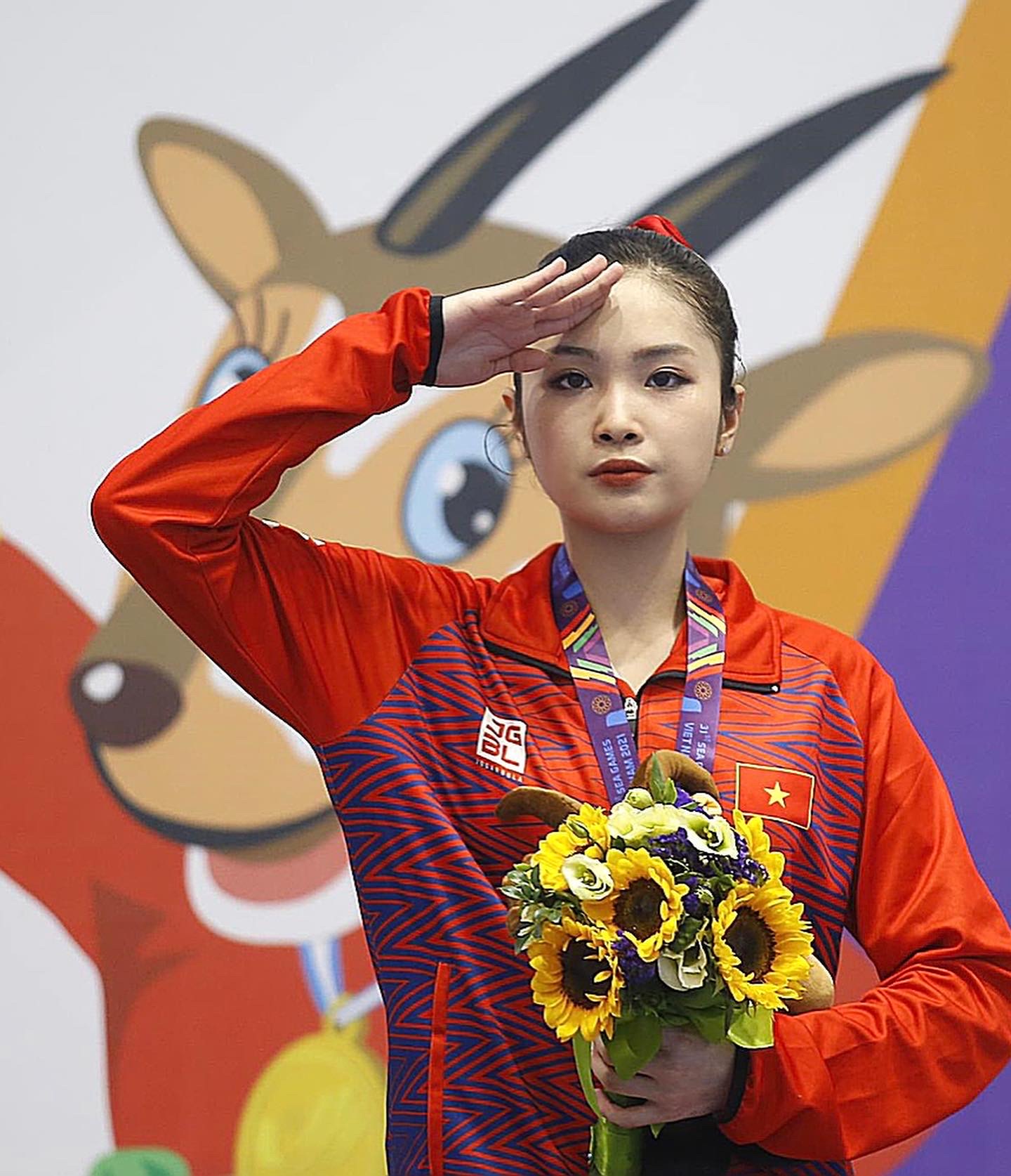 The athlete proudly won 2 medals at her first SEA Games.