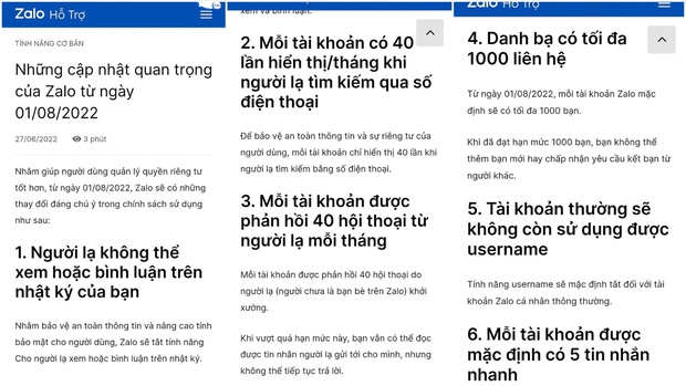 Zalo Plans 6 Major Changes Including New User Fees 2 Notification sent from Zalo