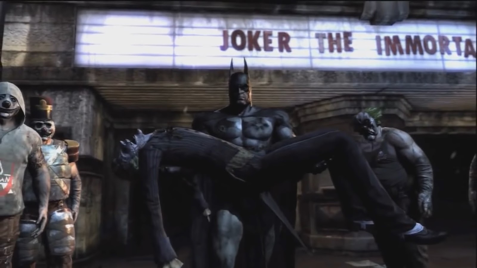Batman and Joker in Arkham City
