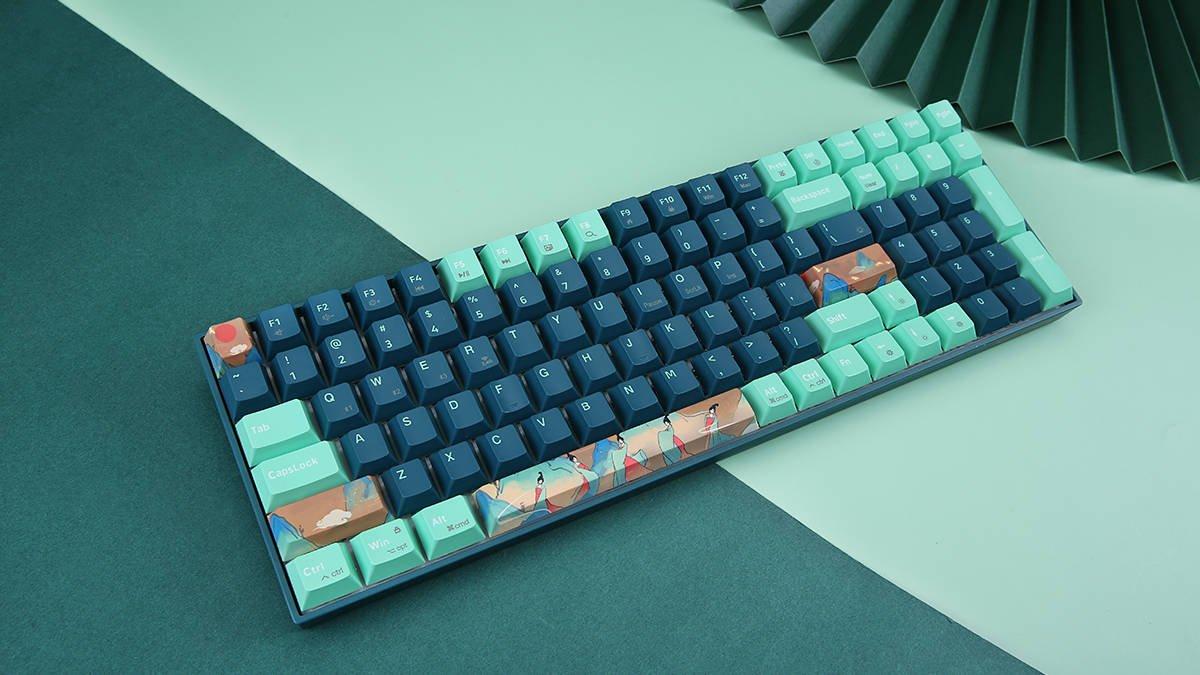 Artistic details on GM1000 Spring keyboard