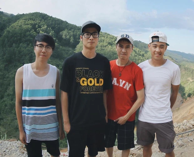 From left: Lam Viet Anh, JVevermind, Toan Shinoda, Huy Me - beloved early vloggers