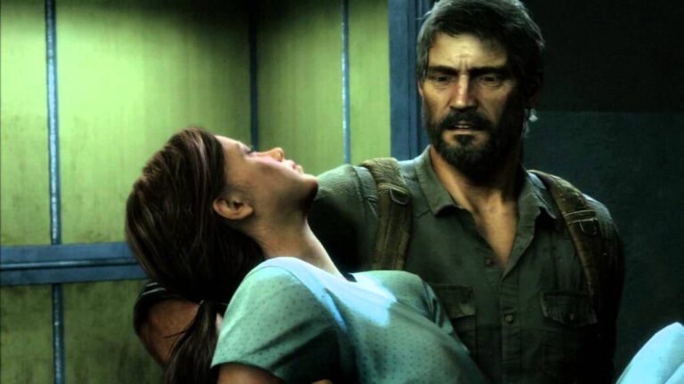 Joel protecting Ellie