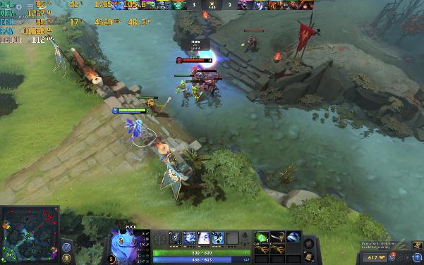 DOTA 2 running smoothly on Legion 5i Pro