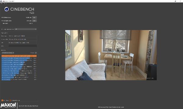 Cinebench score for Legion 5i Pro