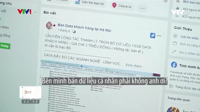 How Your Personal Data Is Stolen and Sold Online 2 Customer data prices range from hundreds of thousands to millions of dong