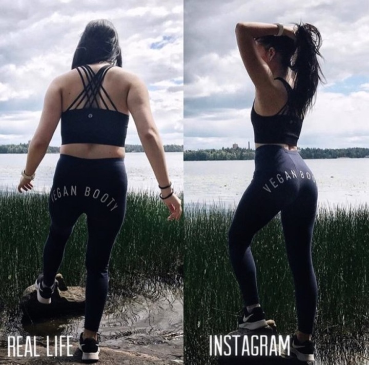 Funny Truth Behind Online Photos vs Real Life 6 Change your pose once and instantly get a cool photo.