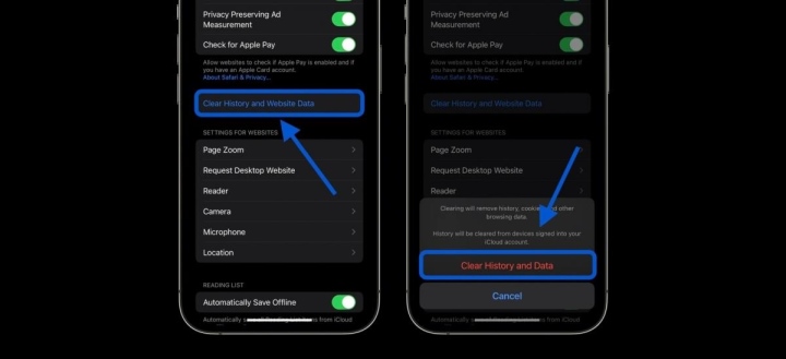 Fix iPhone and iPad Lag by Clearing Safari Cache 2 iphone ipad giat lag hay thu xoa bo nho cache lich su duyet web va cookie1 20014789 1668584492038 1668584492115806536722