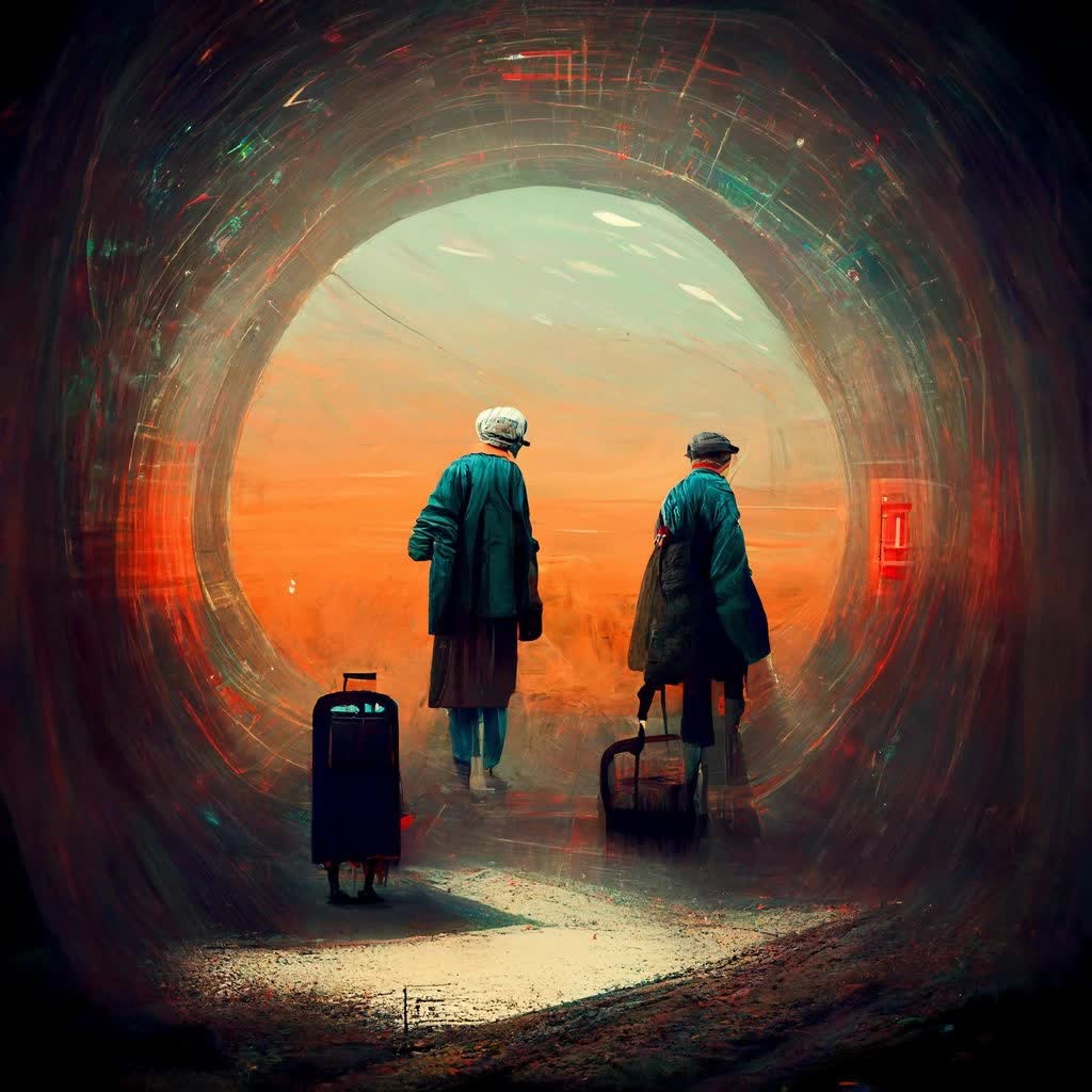 Reddit Bans Vietnamese Artist’s Work Over AI Art Suspicion 3 Using the keyword 'time travel,' the AI system MidJourney created this artwork - Photo: Twitter.